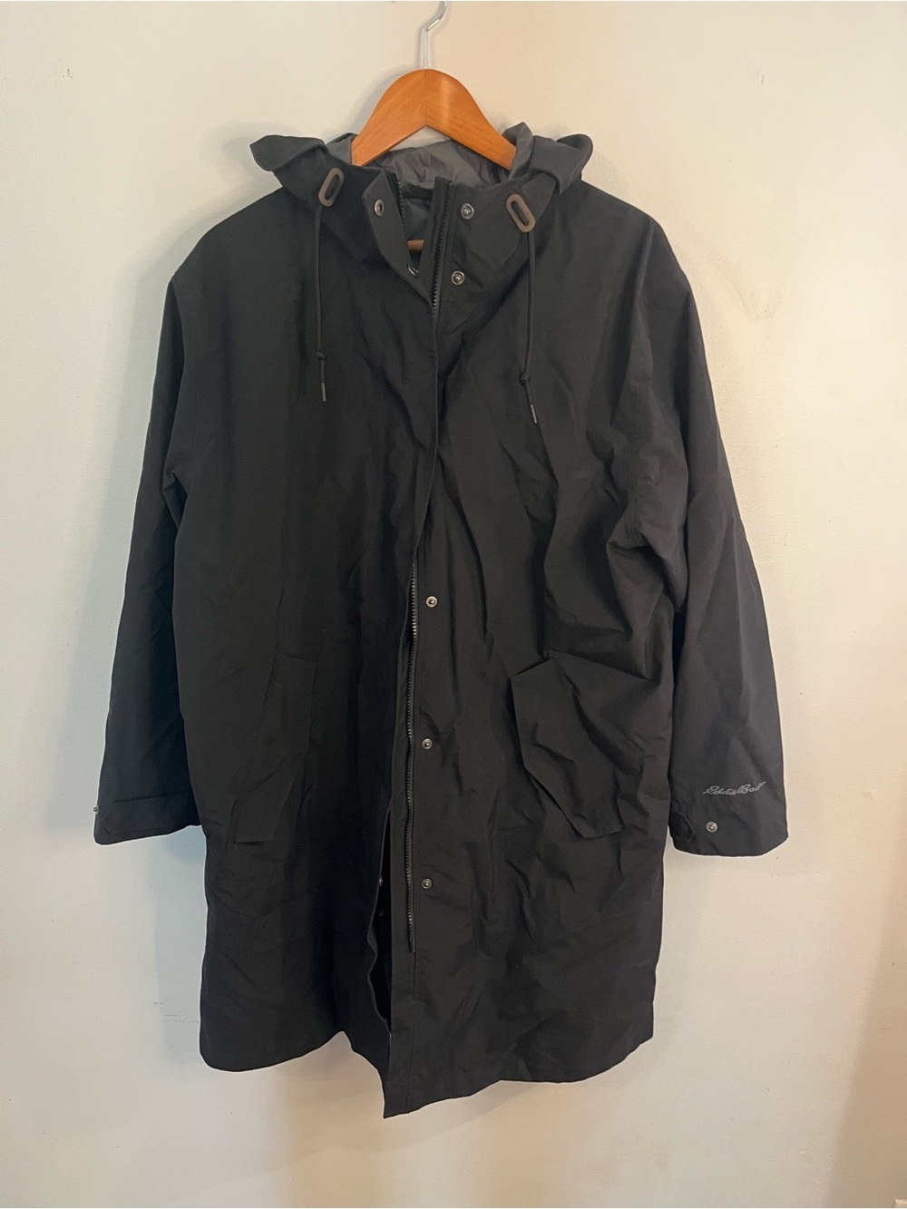Eddie Bauer Women’s WeatherEdge Rain Coat Black Size 1X